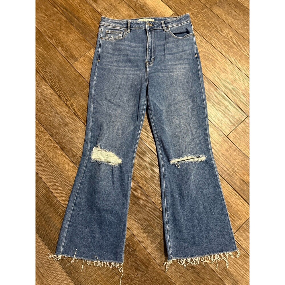 Hidden Distressed Cropped Boot Cut Jeans Sz. 31